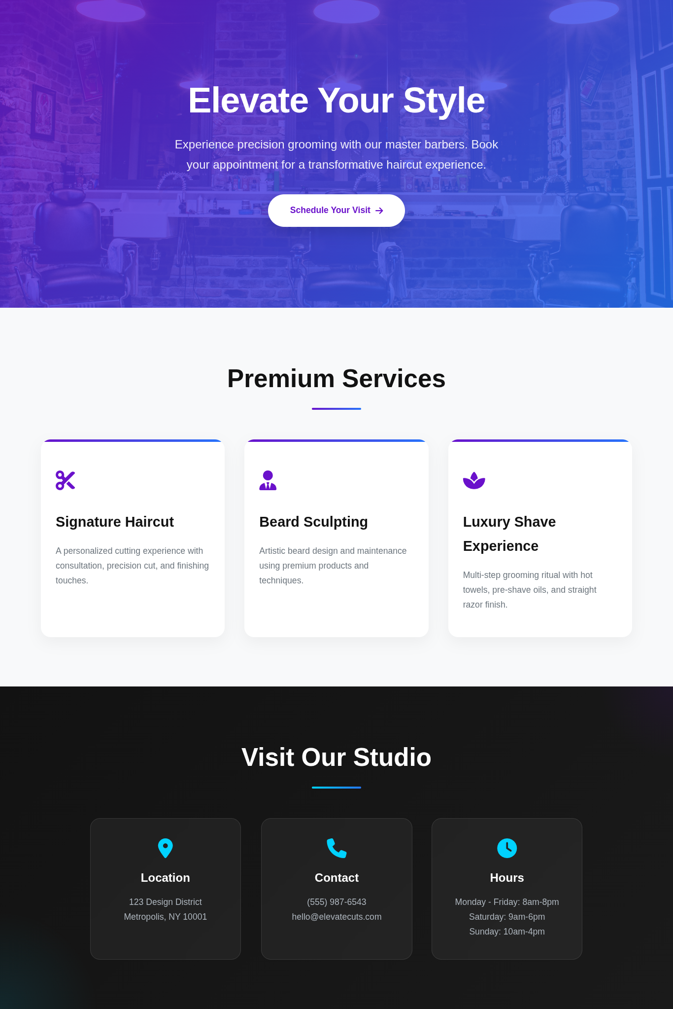 Local Restaurant Website — after